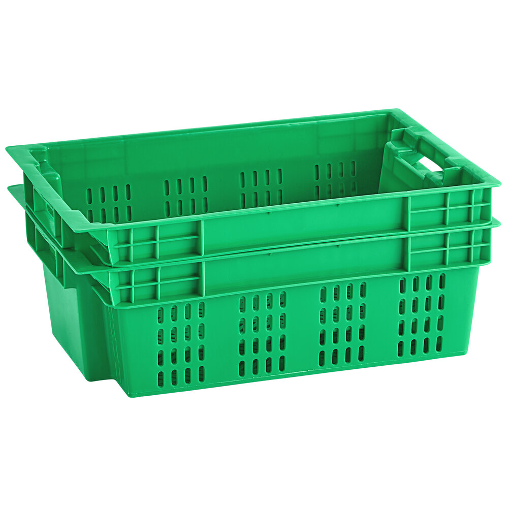 600*400*200 mm plastic meat crate vented