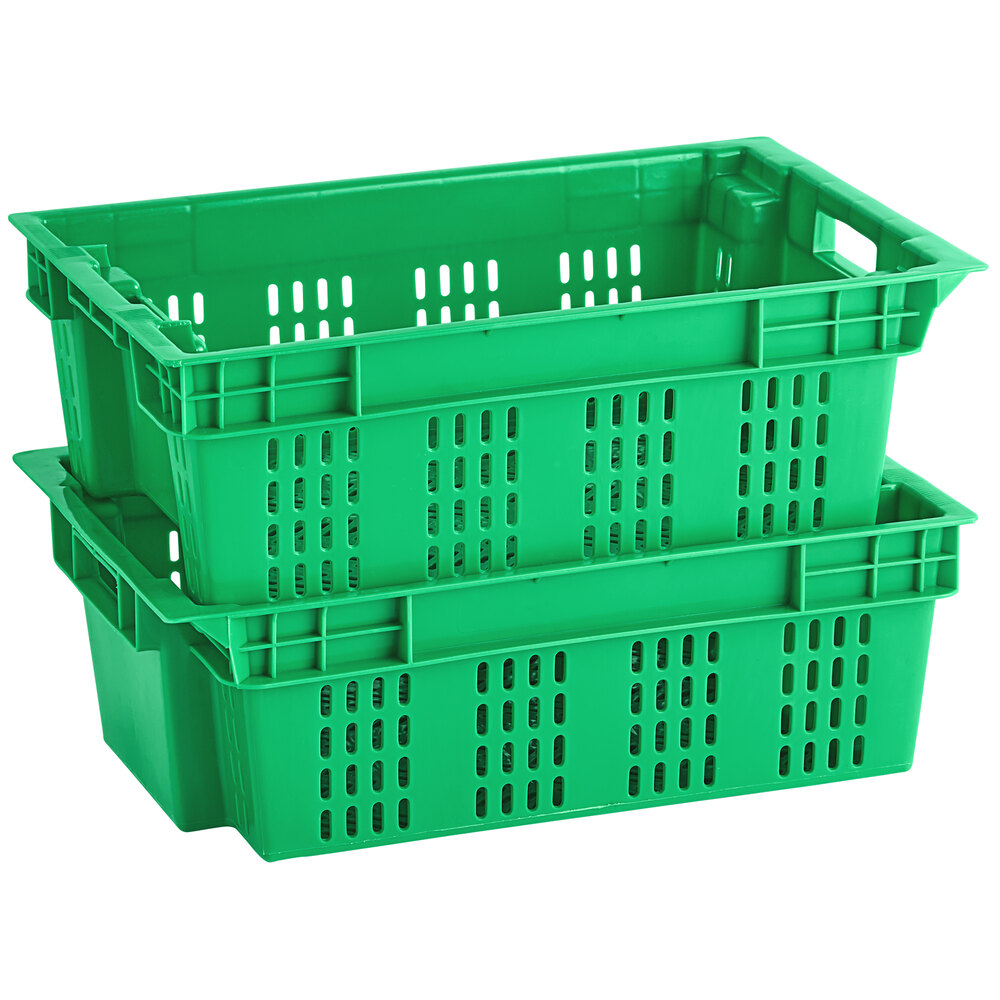 600*400*200 mm plastic meat crate vented