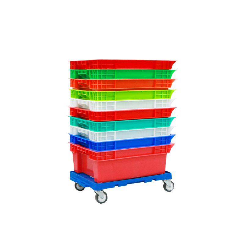 600*400*200 mm plastic meat crate vented