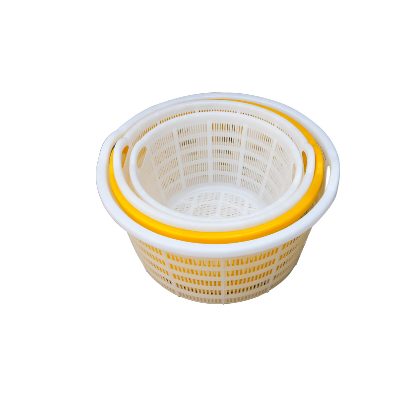 Plastic storage basket