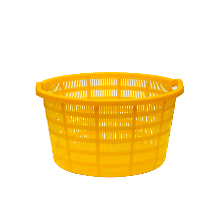 Plastic storage basket