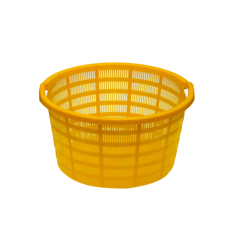 Plastic storage basket